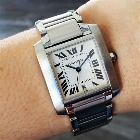 price cartier tank watch|cartier tank francaise price.